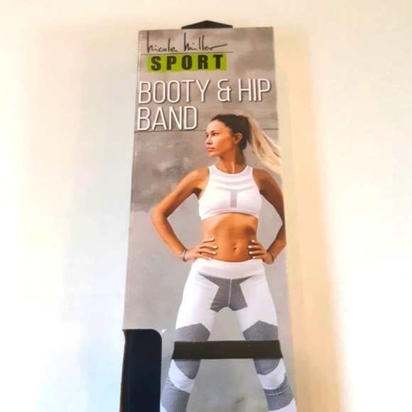 💋NWOT💋Nicole Miller Sport black booty/hip/thighs workout exercise band - Picture 2 of 4